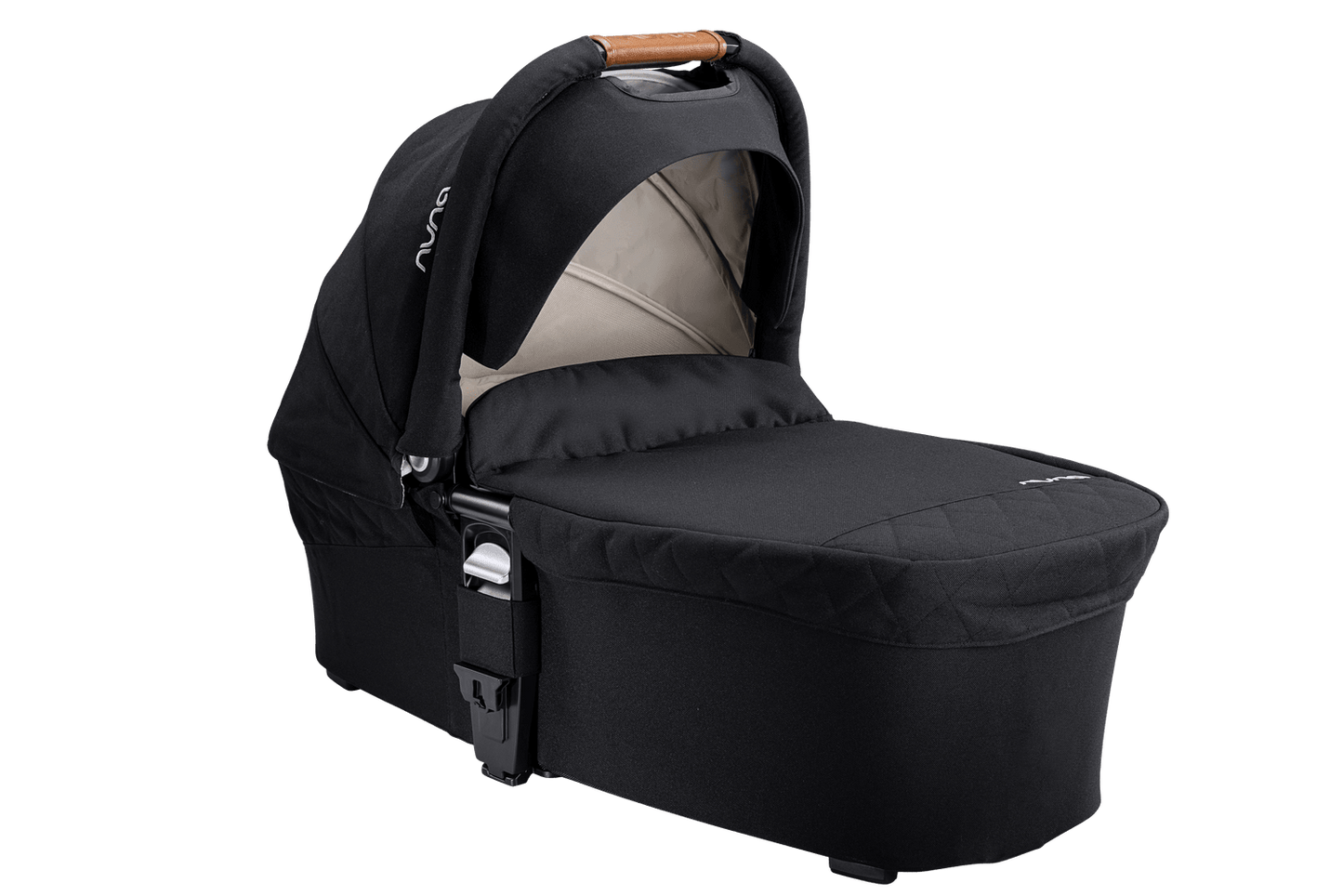 Nuna MIXX Series Bassinet + Stand - Caviar - Traveling Tikes 