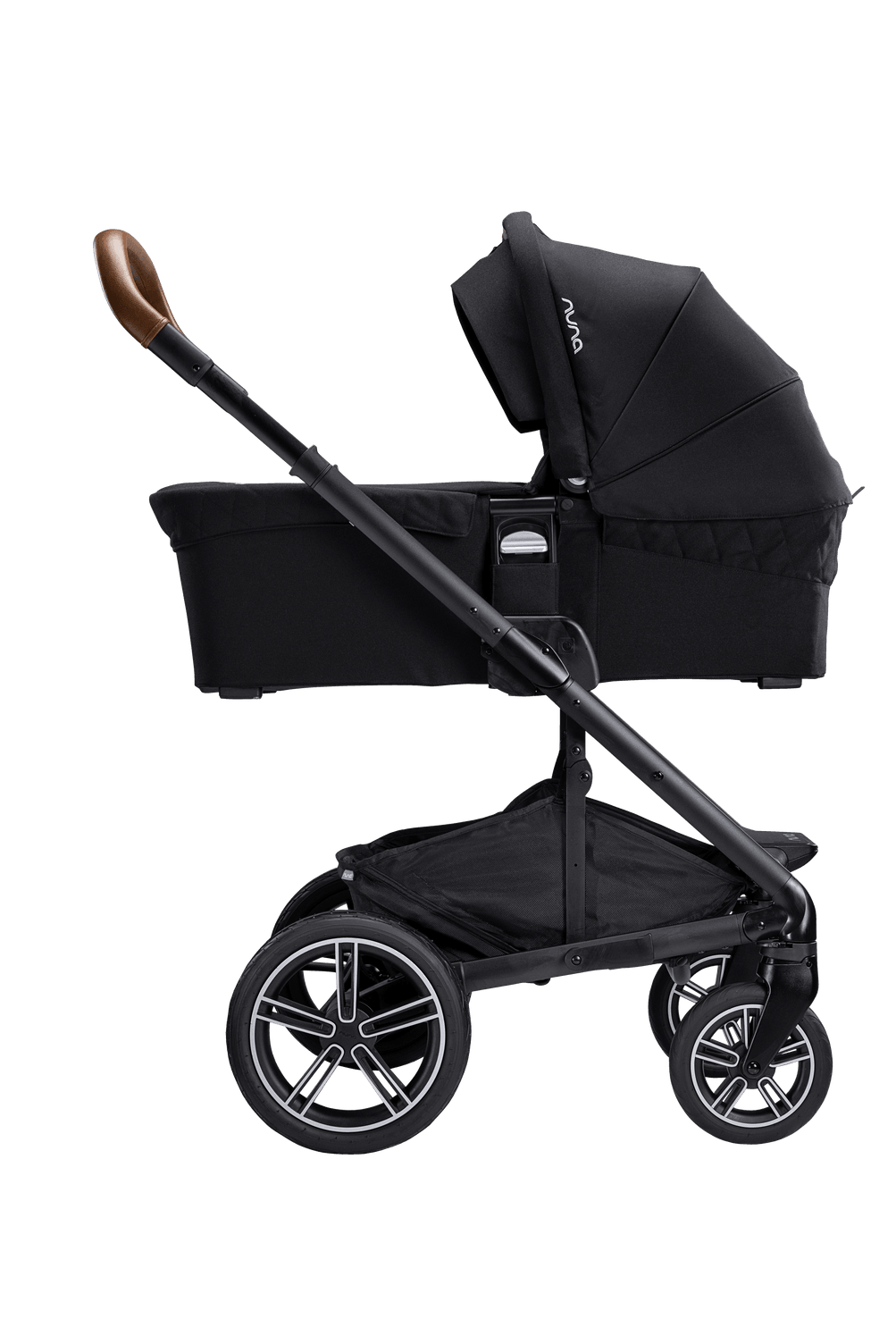 Nuna MIXX Series Bassinet + Stand - Caviar - Traveling Tikes 