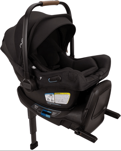 Nuna PIPA aire RX Infant Car Seat and RELX Base - Caviar - Traveling Tikes 