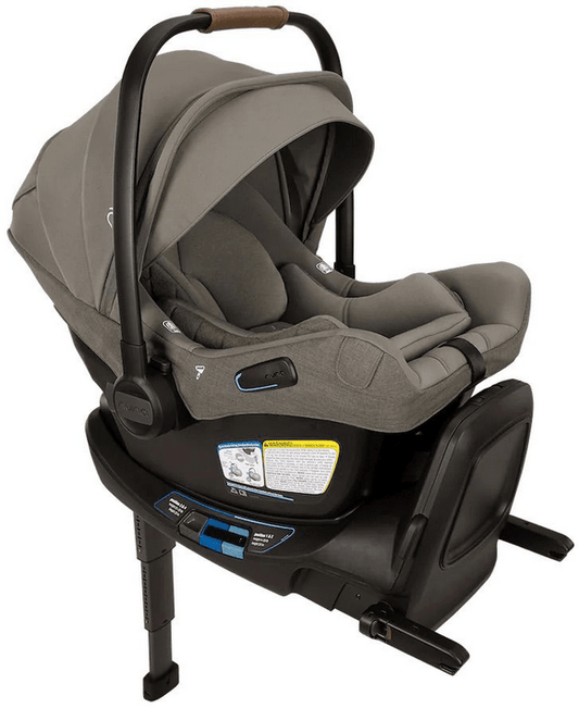 Nuna PIPA Aire RX Infant Car Seat + PIPA RELX Base with Load Leg - Granite - Traveling Tikes 