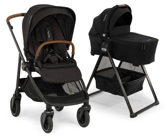 Nuna SWIV Stroller + LYTL Bassinet Bundle - Caviar / Caviar ST18601CVR-CD15300CVR