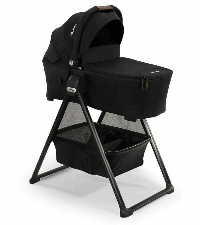 Nuna TRIV LYTL Bassinet and Stand - Caviar - Traveling Tikes 