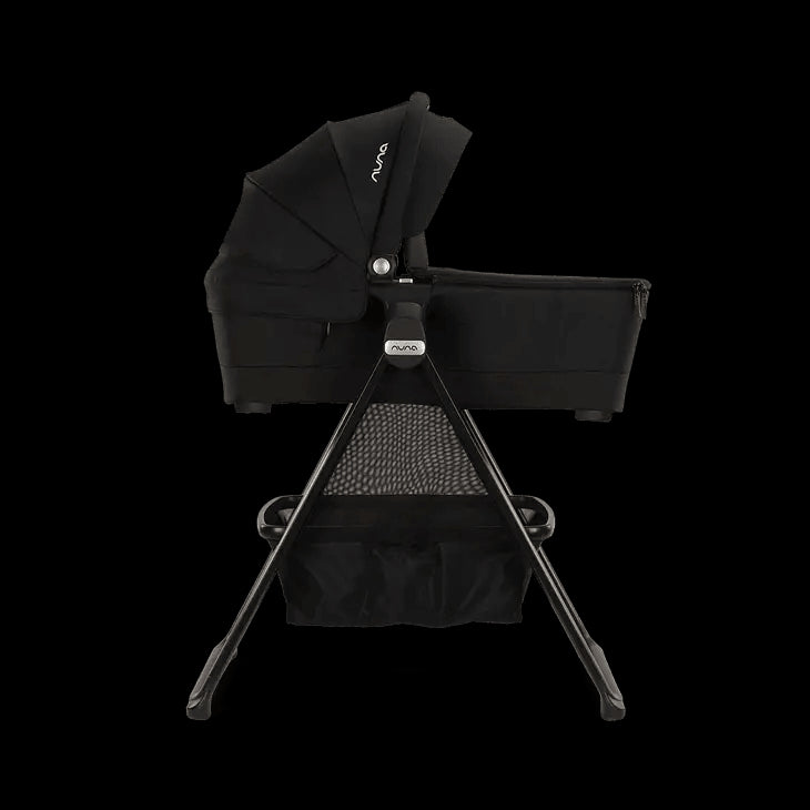 Nuna TRIV LYTL Bassinet and Stand - Caviar - Traveling Tikes 