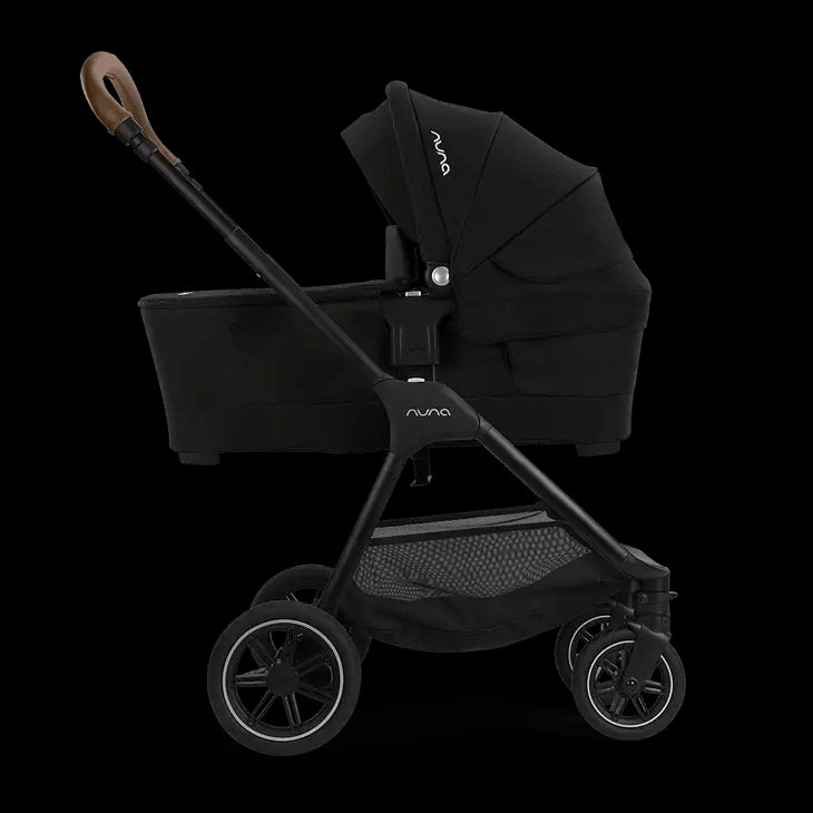 Nuna TRIV LYTL Bassinet and Stand - Caviar - Traveling Tikes 