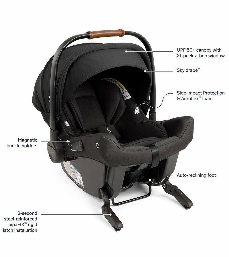 Nuna TRIV next + PIPA urbn Travel System - Caviar - Traveling Tikes 