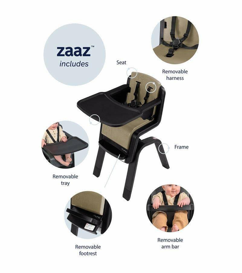 Nuna Zaaz High Chair - Frost - Traveling Tikes 