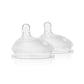 Olababy Gentle Bottle Silicone Replacement Nipple (2-Pack) 0-3 Months Slow Flow