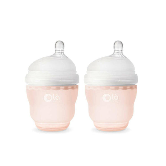 Olababy GentleBottle 4oz 2 Pack - Coral - Traveling Tikes 