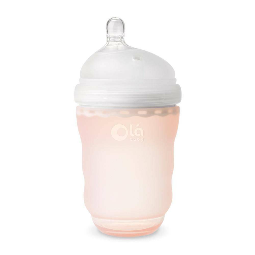 Olababy GentleBottle 8oz - Coral - Traveling Tikes 