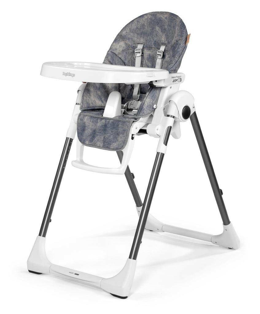 Peg Perego Prima Pappa Zero 3 High Chair - Denim - Traveling Tikes 