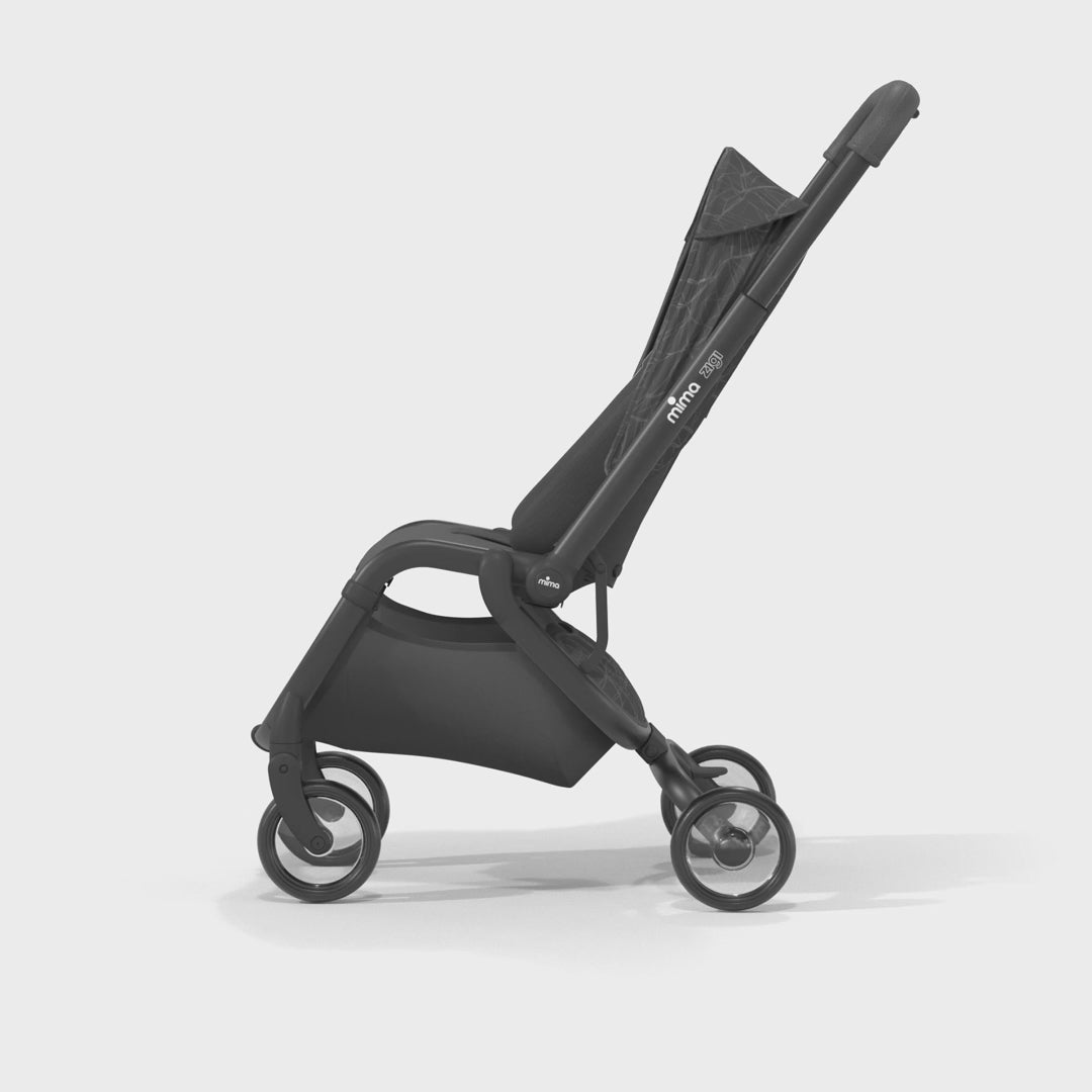 Mima Zigi Stroller - Ebony | Traveling Tikes – Traveling Tikes