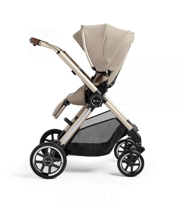 Silver Cross Reef 2 Stroller + Folding Bassinet Bundle - Stone