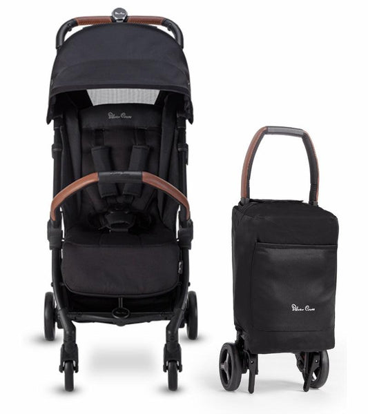 Silver Cross Jet 4 Ultra Compact Stroller - Black - Traveling Tikes 