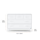 Dadada Soho 5-Drawer Nursery Dresser - White