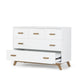 Dadada Soho 5-Drawer Nursery Dresser - White + Walnut