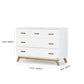 Dadada Soho 5-Drawer Nursery Dresser - White + Walnut