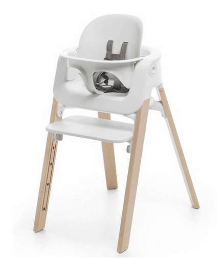 Stokke Steps High Chair - White/Natural - Traveling Tikes 