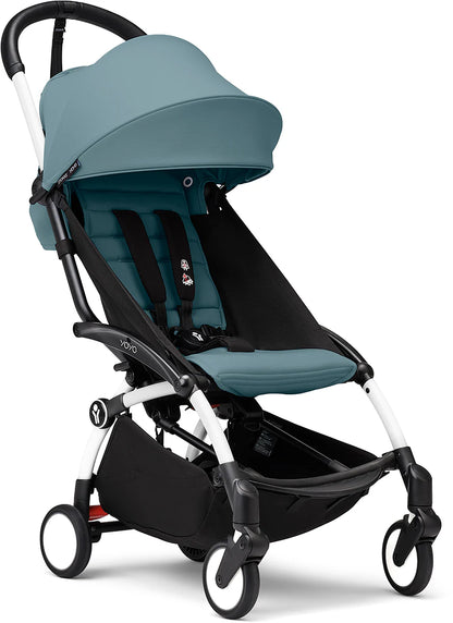 Stokke YOYO3 Ultra Compact 6+ Stroller (One Box) - White / Aqua