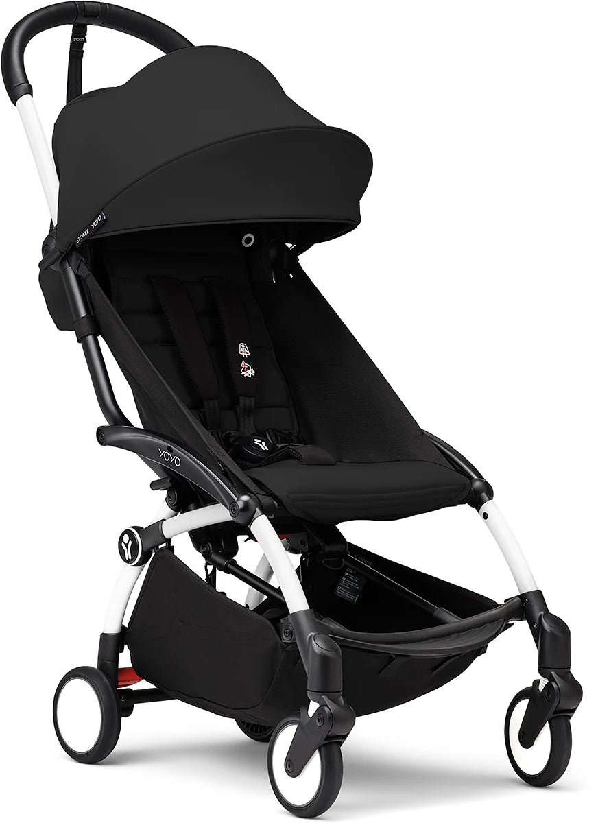 Stokke YOYO3 Ultra Compact 6+ Stroller (One Box) - White / Black 654200