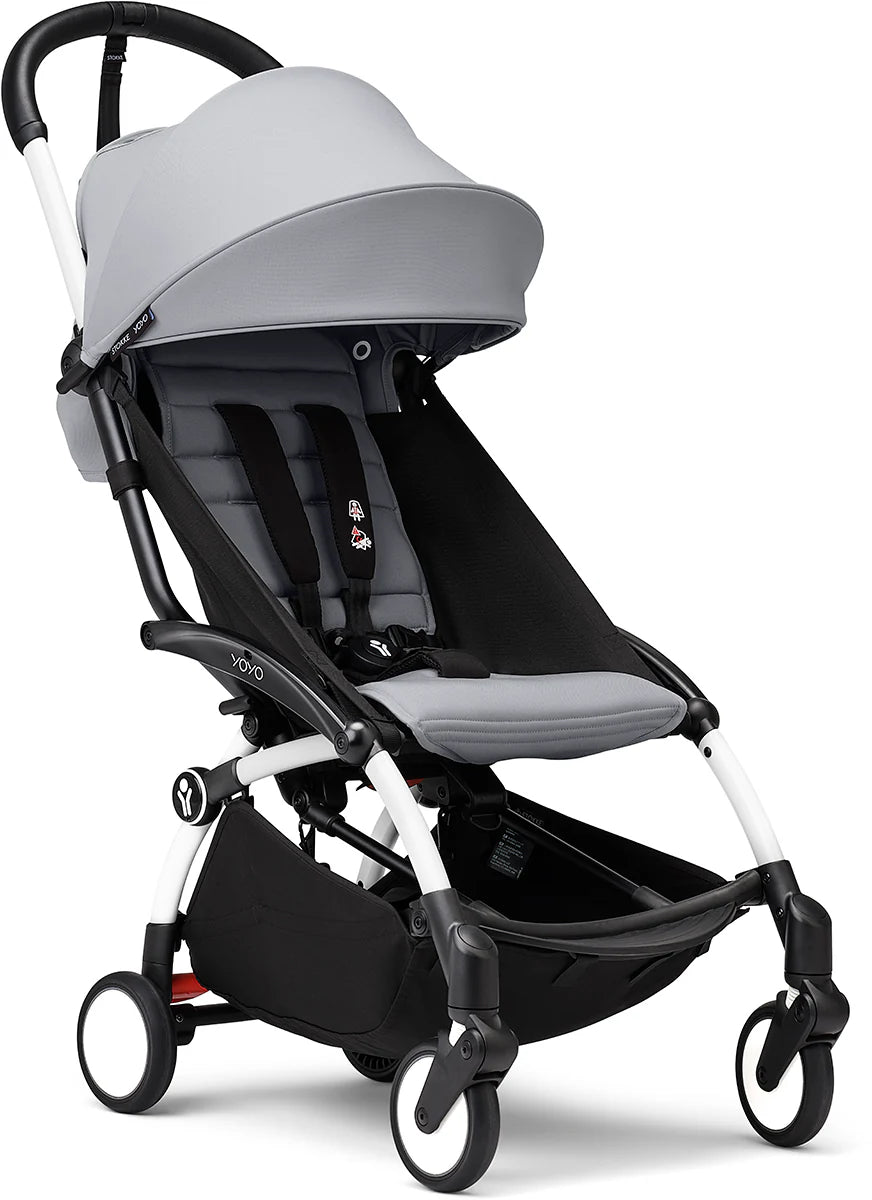 Stokke YOYO3 Ultra Compact 6+ Stroller (One Box) - White / Stone