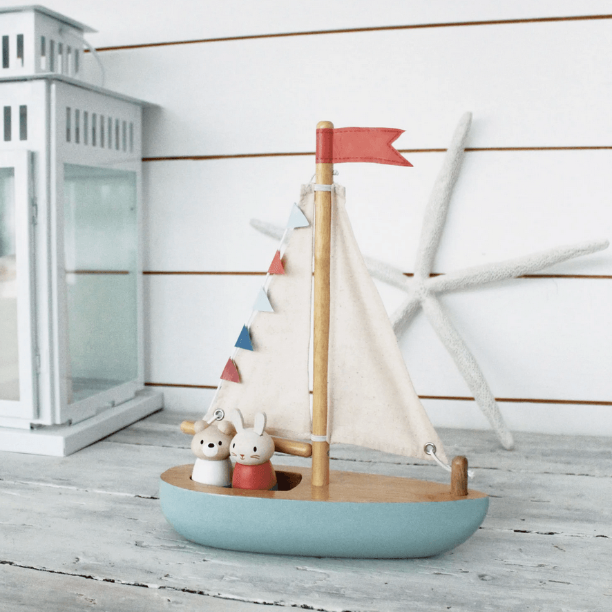 Tender Leaf Sailaway Boat - Traveling Tikes 