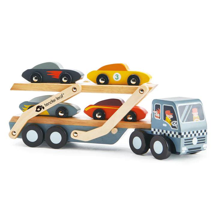 Tender Leaf Toys Car Transporter - Traveling Tikes 