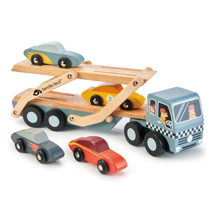 Tender Leaf Toys Car Transporter - Traveling Tikes 