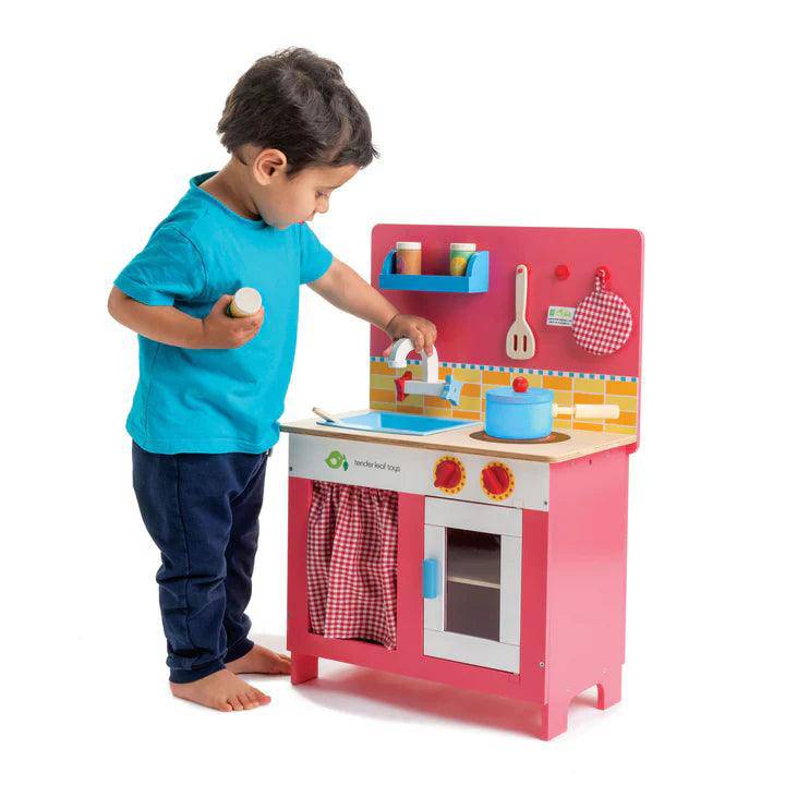 Tender Leaf Toys Cherry Pie Kitchen - Traveling Tikes 