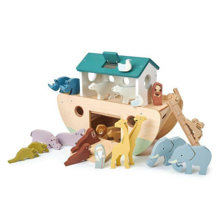 Tender Leaf Toys Noah's Wooden Ark Traveling Tikes