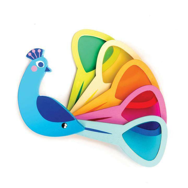 Tender Leaf Toys Peacock Colours - Traveling Tikes 