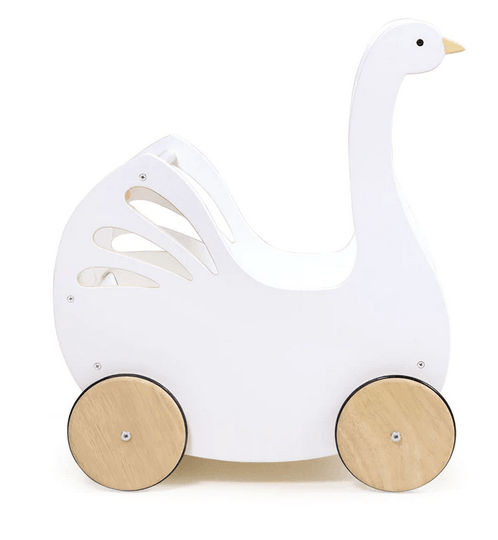 Tender Leaf Toys Sweet Swan Pram - Traveling Tikes 