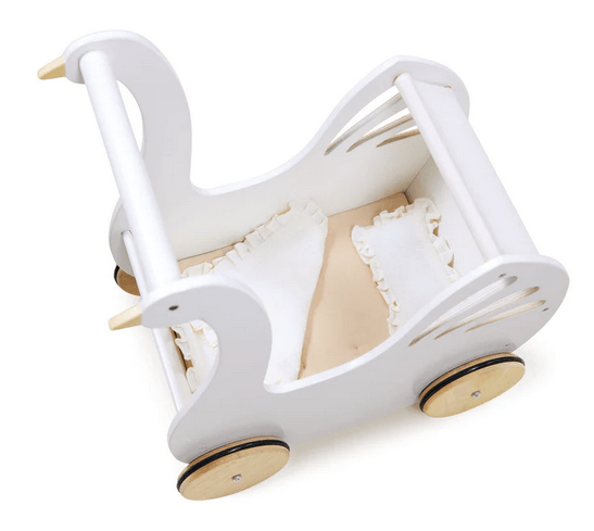 Tender Leaf Toys Sweet Swan Pram - Traveling Tikes 