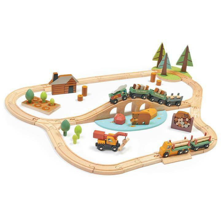 Tender Leaf Toys Wild Pines Train Set - Traveling Tikes 