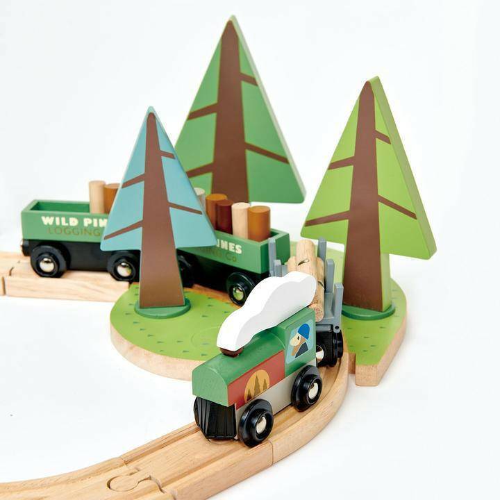 Tender Leaf Toys Wild Pines Train Set - Traveling Tikes 