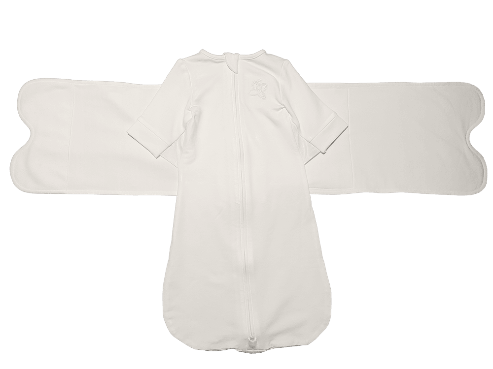 The Butterfly Swaddle - Ivory White - Small (7-12 lbs.)