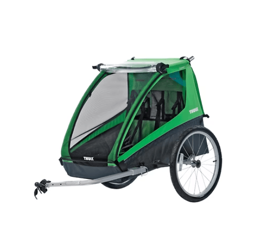 Thule Cadence 2-Seat Bike Trailer Green - Traveling Tikes 