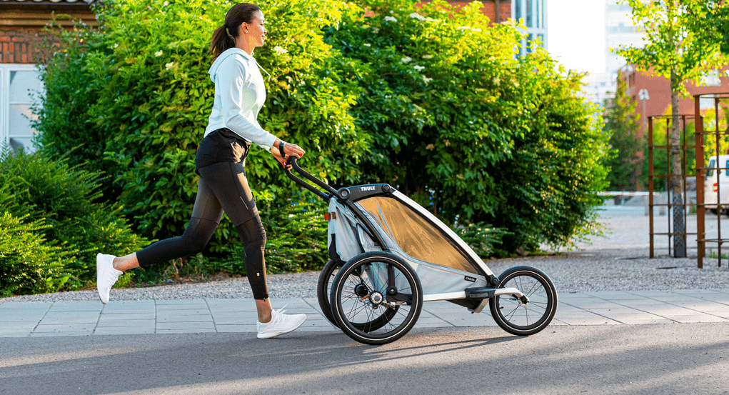 Thule Chariot Cross  2-Seat Multisport Bike Trailer Alaska Blue - Traveling Tikes 