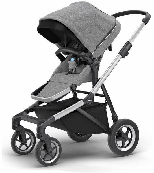 Thule Sleek Stroller - Alum/Grey Melange - Traveling Tikes 