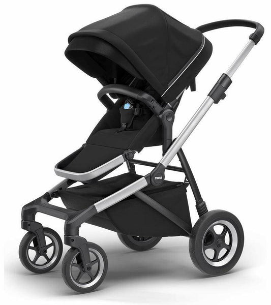 Thule Sleek Stroller - Alum/Midnight Black - Traveling Tikes 