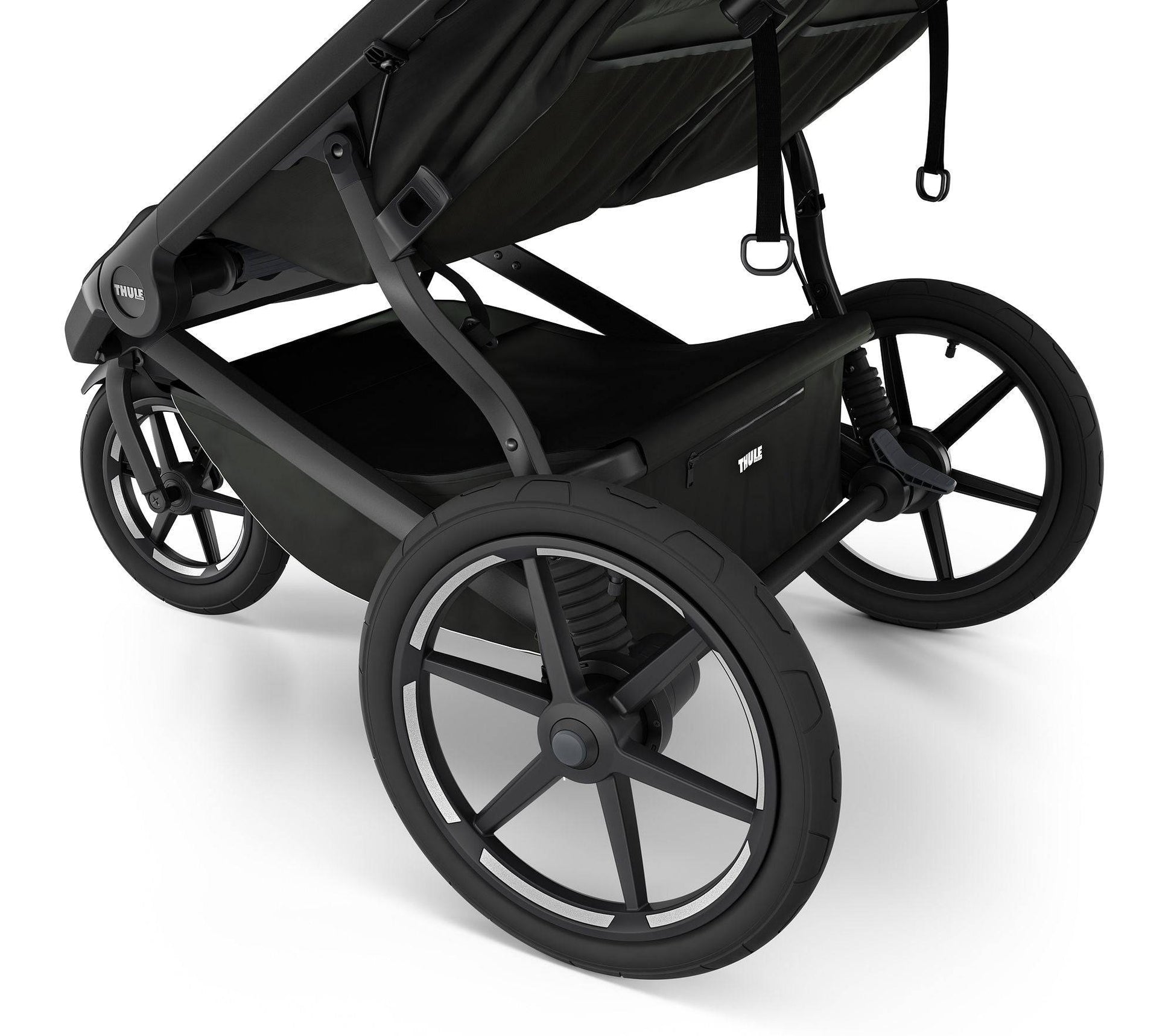 Thule Urban Glide 3 Double Jogging Stroller - Jet Black - Traveling Tikes 