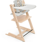 Tripp Trapp Complete High Chair and Cushion with Stokke Tray - Natural / Nordic Grey - Traveling Tikes 