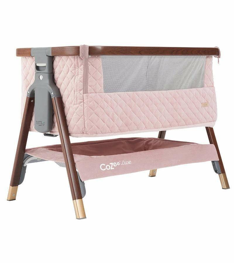 Tutti Bambini CoZee Luxe Bedside Crib - Walnut / Blush 211208-6591-USA