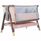 Tutti Bambini CoZee Luxe Bedside Crib - Walnut / Blush