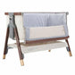 Tutti Bambini CoZee Luxe Bedside Crib - Walnut / Cream - Traveling Tikes 