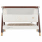 Tutti Bambini CoZee Luxe Bedside Crib - Walnut / Cream - Traveling Tikes 