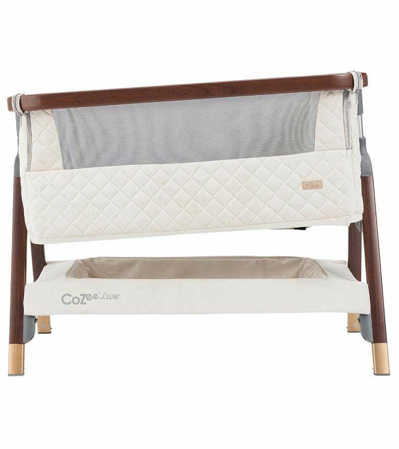 Tutti Bambini CoZee Luxe Bedside Crib - Walnut / Cream - Traveling Tikes 