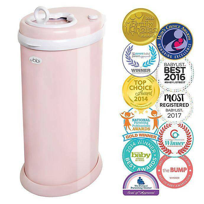 Ubbi Diaper Pail-Blush Pink - Traveling Tikes 