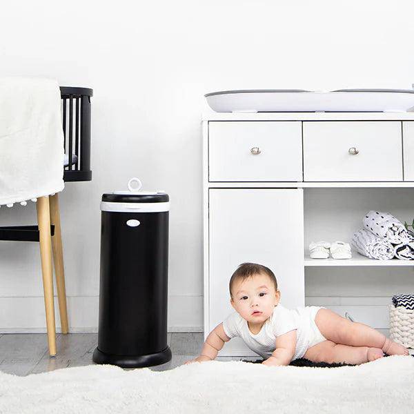 Ubbi Diaper Pail-Matte Black - Traveling Tikes 