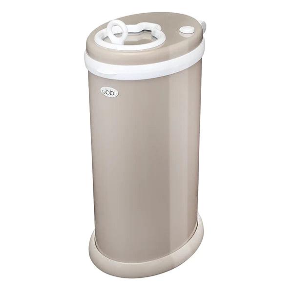 Ubbi Diaper Pail-Taupe - Traveling Tikes 