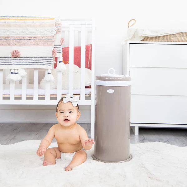 Ubbi Diaper Pail-Taupe - Traveling Tikes 